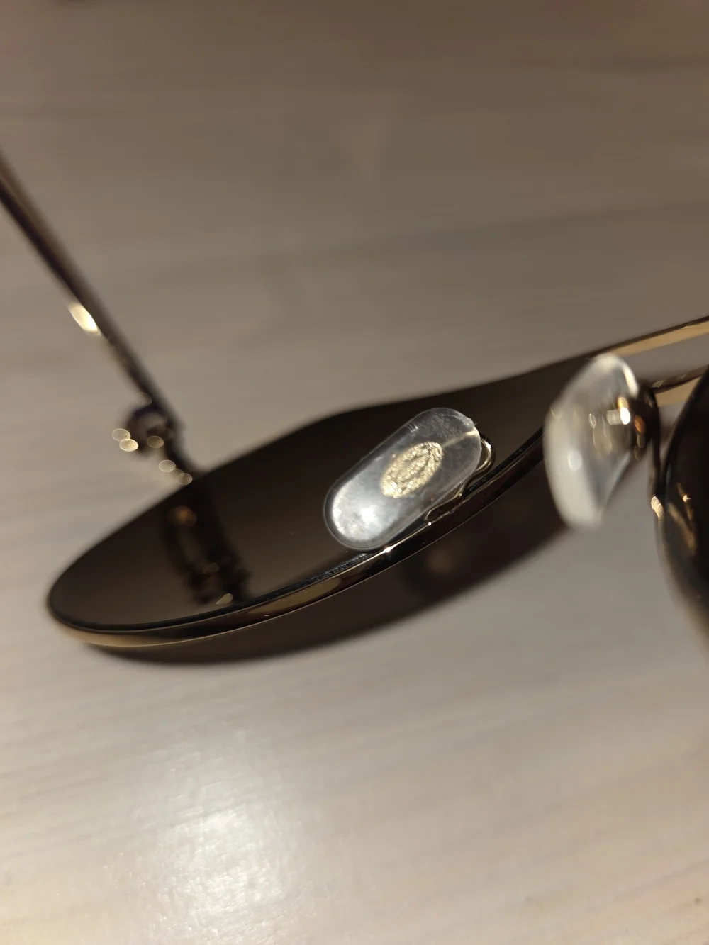 Cartier Gold Frame Sunglasses with Dark Gray Lenses